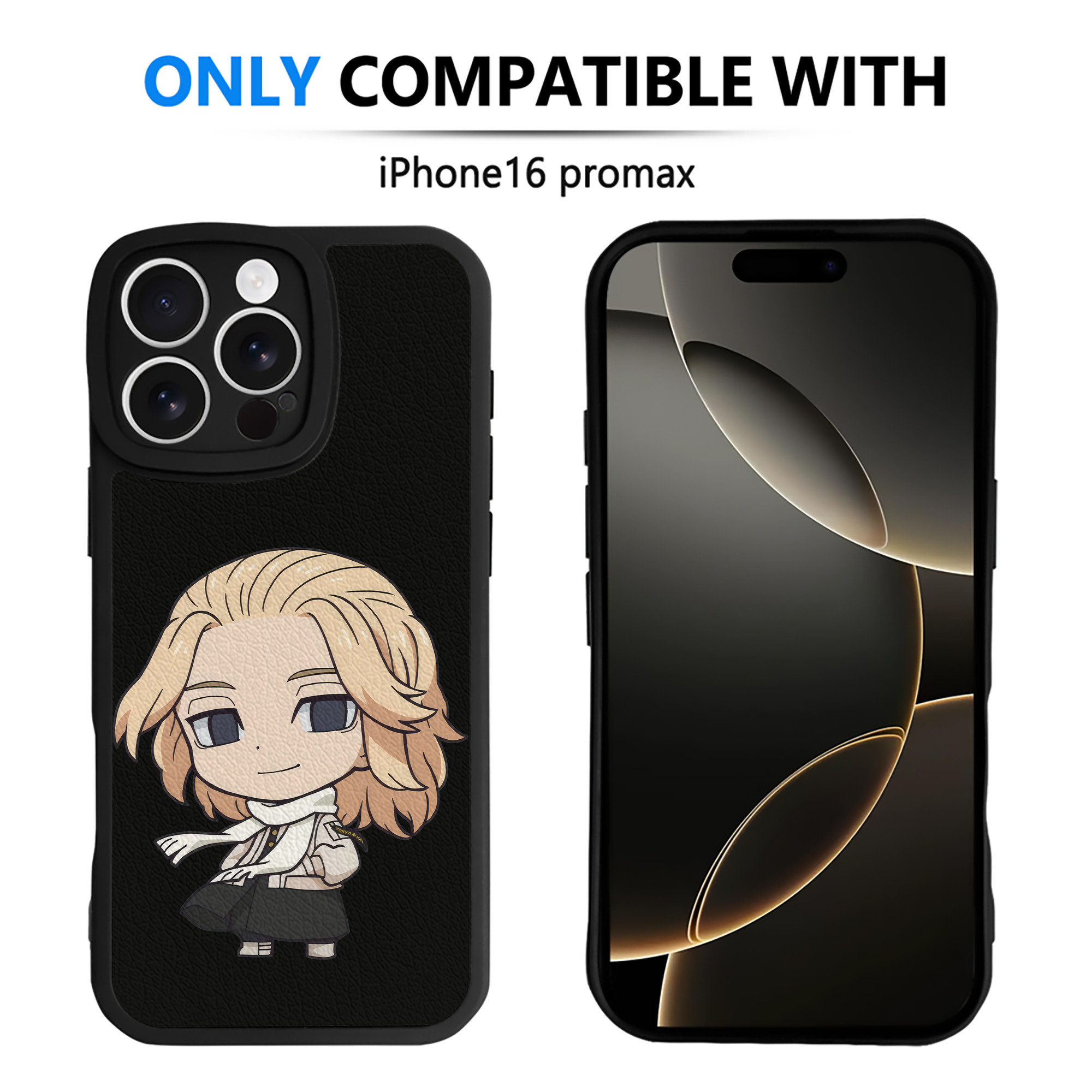 （画像用） 東京リベンジャーズ Tokyo Revengers 【iPhone 16シリーズ対応】シリコンスマホケース（レザー調） 材質：シリコン